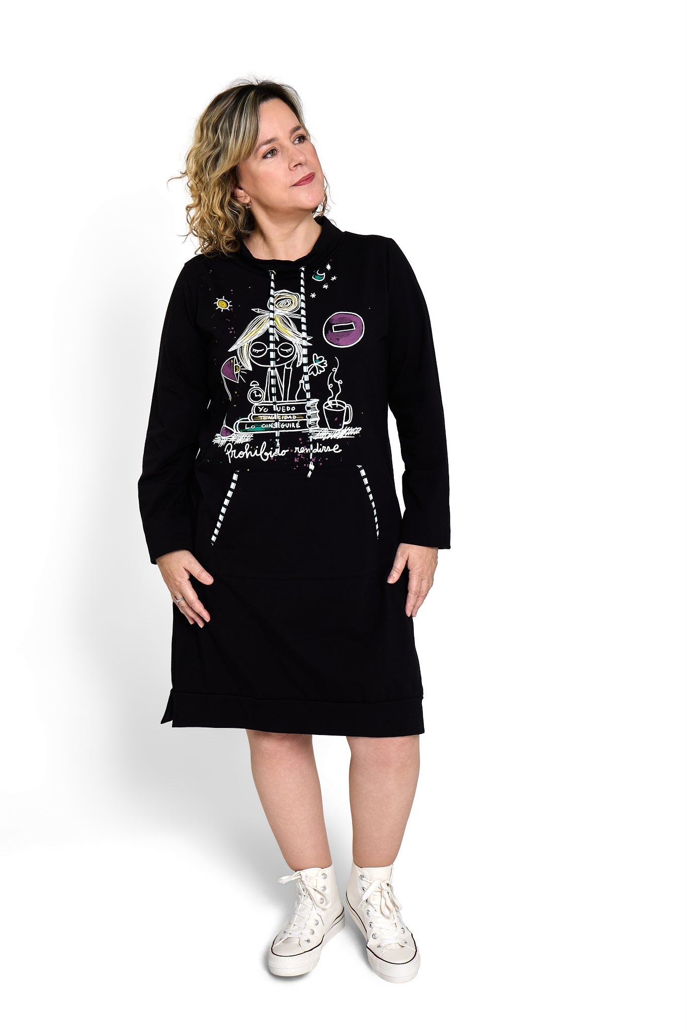 Long Sleeve Dress FORBIDDEN TO GIVE UP