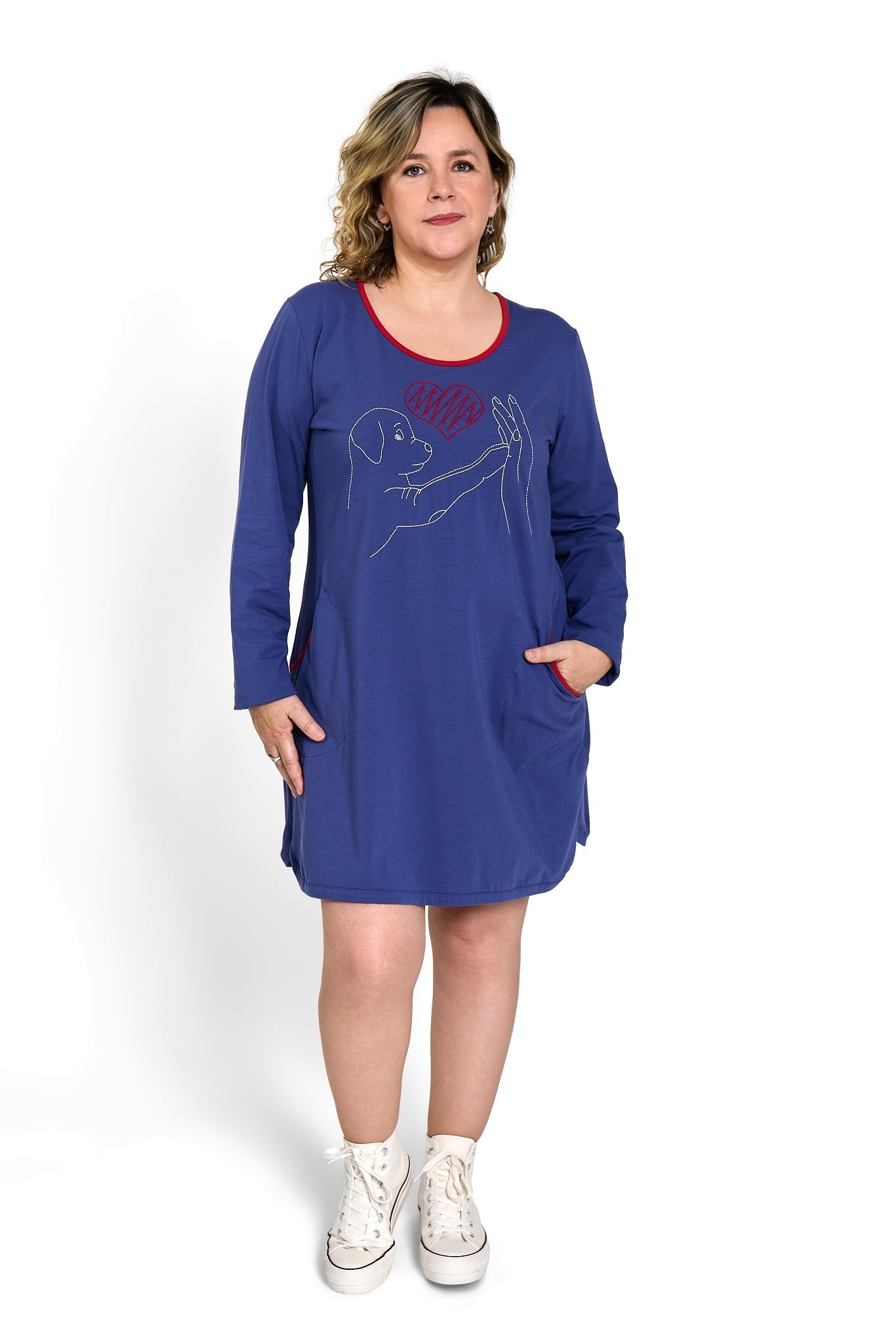 UNCONDITIONAL Short Long Sleeve Dress