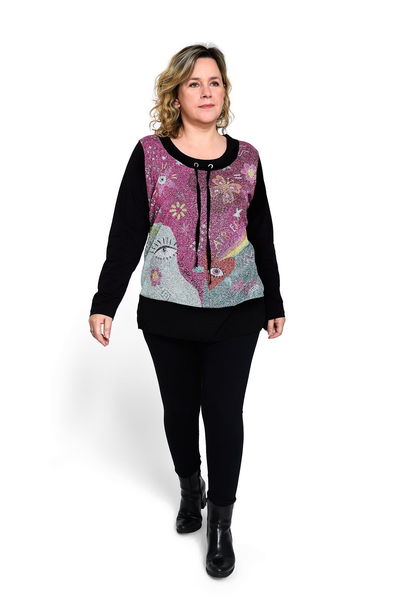 Long Sleeve Tunic WHAT YOU VIBRATE YOU ATTRACT