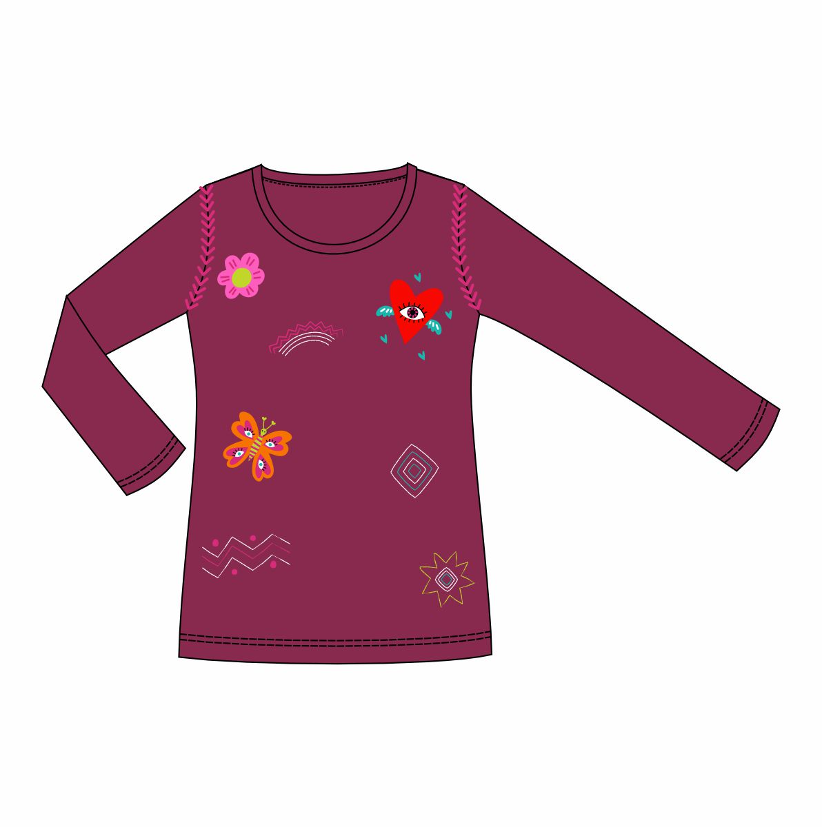 Long Sleeve T-Shirt WHAT YOU VIBRATE YOU ATTRACT