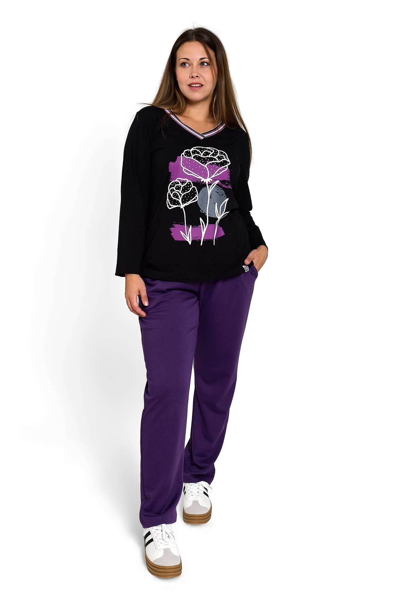 Floral Sunrise Long Sleeve T-Shirt