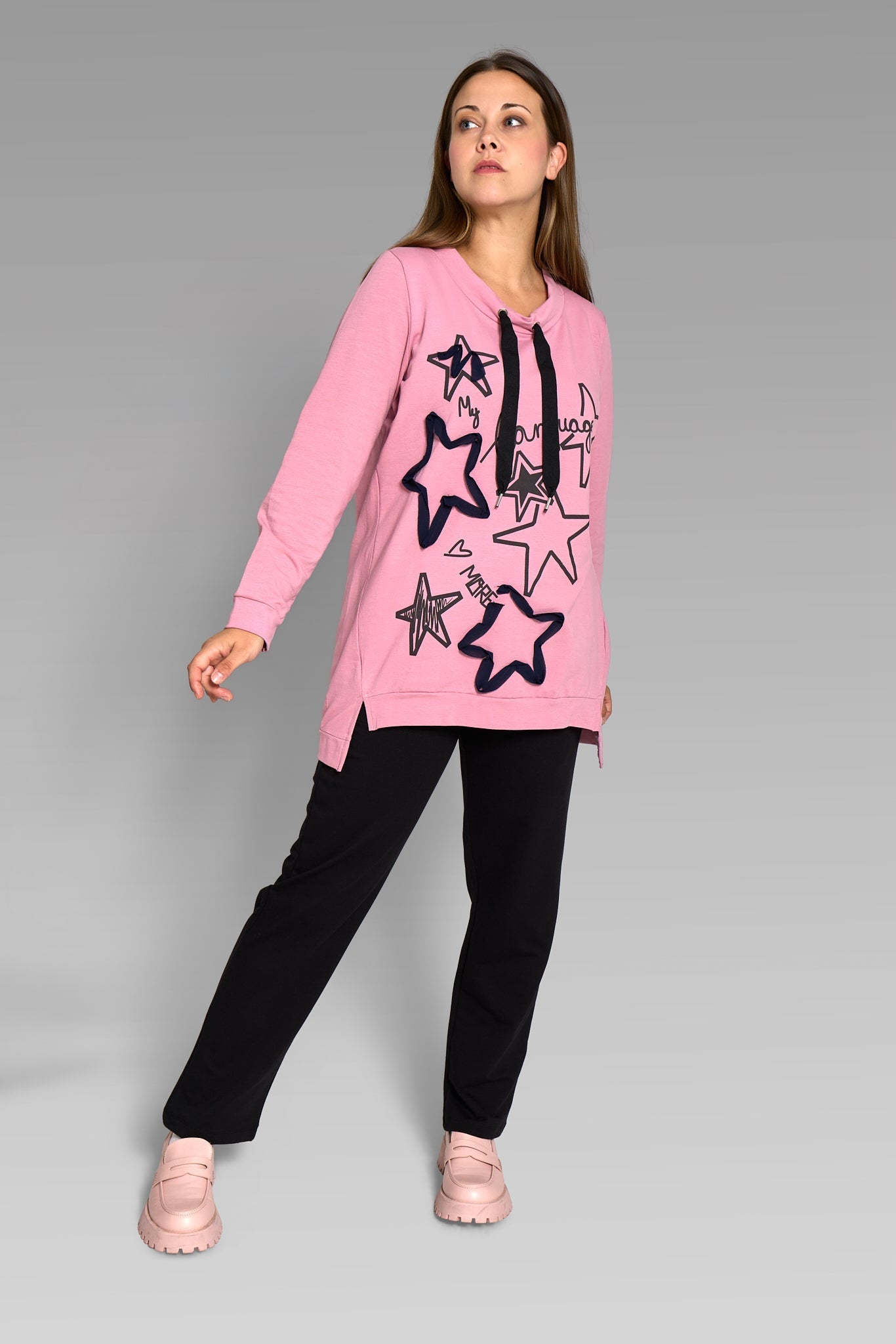 Long Sleeve Sweatshirt MY LANGUAGE I LOVE MORE
